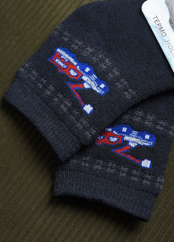 Шкарпетки дитячі махрові для хлопчика темно-синього кольору Let's Shop (269387515)