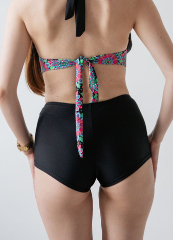 Черный демисезонный купальник купальник-платье, раздельный Ods