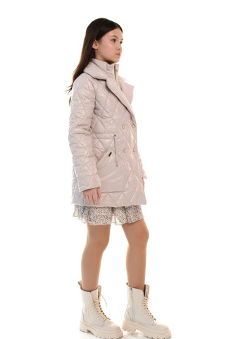 Бежевая демисезонная куртка демисезонная для девочки 8999 128 см бежевый 67491 Suzie