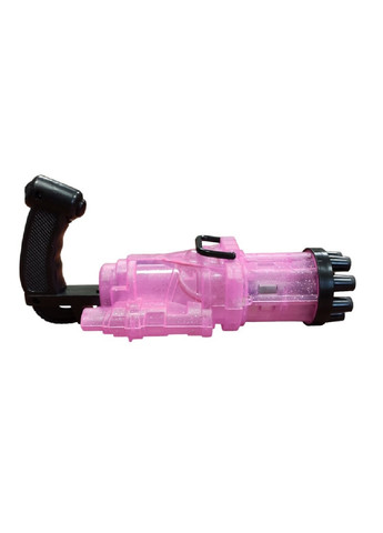 Машинка генератор пулемет бульбашкомет для мильних бульбашок з міні вентилятором 19 см (474571-Prob) Рожевий Unbranded (258959268)