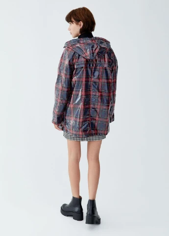 Дождевик,черний в цветную клетку, Pull & Bear (262447132)