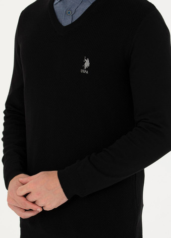 Черный свитер мужской U.S. Polo Assn.