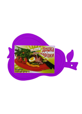 Доска разделочная пластиковая для нарезки мяса, рыбы, овощей и фруктов в форме груши (280х190 мм) Kitchette (274060198)