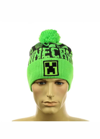 Детский зимний комплект шапка с помпоном + снуд Майнкрафт / Minecraft No Brand шапка с помпоном на флисе (270965916)