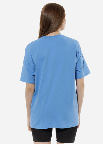 Индиго летняя женская футболка оверсайз цвет индиго цб-00218102 Dias