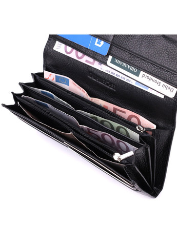 Удобный женский кошелек из натуральной кожи 22523 Черный st leather (278001073)