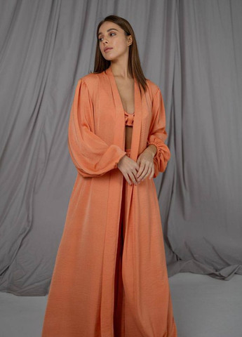 Оранжевая женский пижамный костюм тройка цвет оранжевый р.l/xl 448620 New Trend