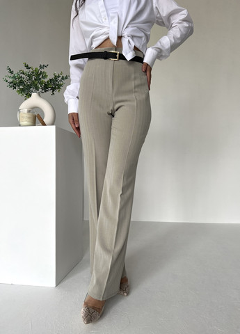 Жіночі прямі штани середньої посадки INNOE брюки (258578341)