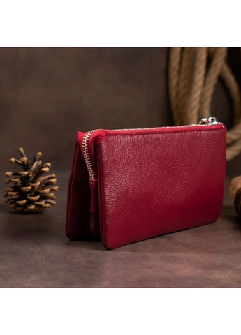 Жіночий шкіряний клатч ST Leather 19249 Бордовий ST Leather Accessories (262453852)