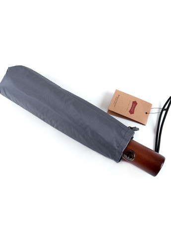 Зонт автомат мужской №3218, на 8 спиц с прямой деревянной ручкой, Серый Parachase (262006885)