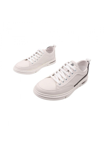 Белые кроссовки мужские молочные натуральная кожа Berisstini 78-22DTC