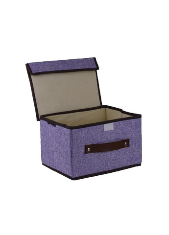 Органайзер короб ящик бокс для хранения вещей одежды белья игрушек аксессуаров 26х18.5х16 см (475840-Prob) Фиолетовый Unbranded (272099059)