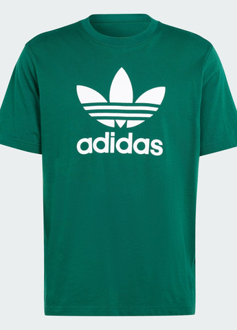 Зелена футболка adicolor trefoil adidas