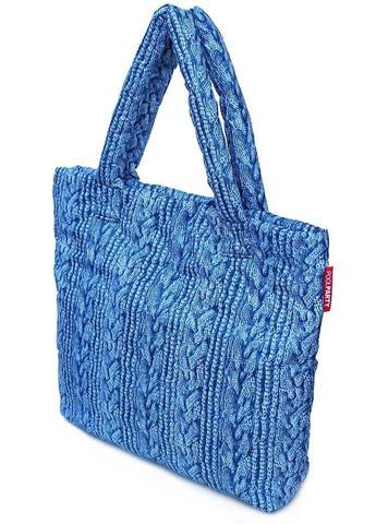 Дута сумка з в'язкою синя PoolParty (262976787)