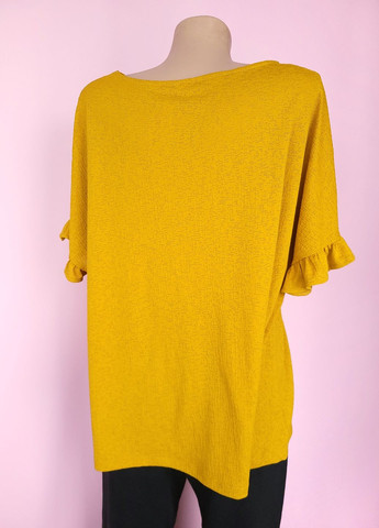 Жовта блузка жіноча однотонна F&F