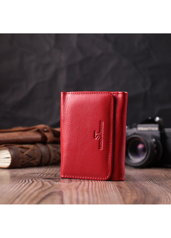 Кожаный яркий кошелек для женщин 22505 Красный st leather (277980414)