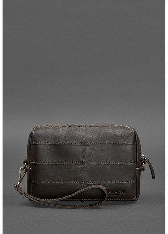 Кожаная косметичка-несессер 3.1 Темно-коричневый краст BN-CB-3-1-CHOKO BlankNote (263519094)