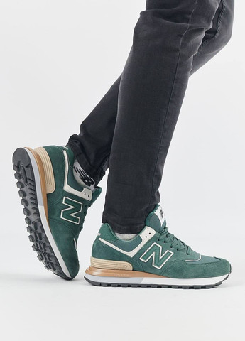 Зелені Осінні чоловічі кросівки new balance prm classic green white (репліка) зелені No Brand