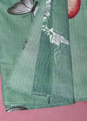Комплект постільної білизни зеленого кольору двоспальний Let's Shop (274535747)