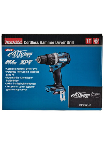 Шурупокрут-дриль з ударом акумуляторний HP002GZ (64 Нм, 1.5-13 мм, BL, XGT, без акумуляторів та зарядного пристрою) Makita (271694961)