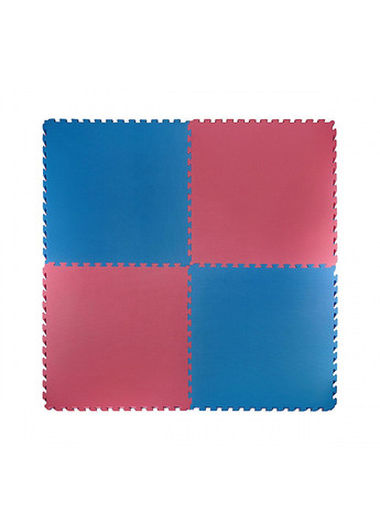 Мат-пазл (ласточкин хвост) Mat Puzzle EVA 100 x 100 x 2 cм 4FJ0167 Blue/Red 4FIZJO (259567462)