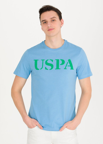 Голубая футболка U.S. Polo Assn.