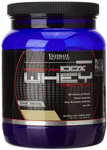 Prostar 100% Whey Protein 454 g /15 servings/ Vanilla Ultimate Nutrition (257440425)