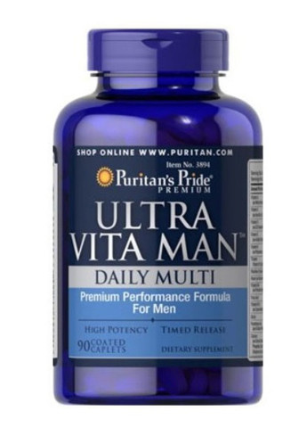 Puritan's Pride Ultra Vita Man Time Release 90 Caplets Puritans Pride (256721092)
