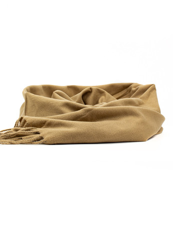 Жіночий однотонний шарф з бахромою, пісочний Corze gs-103 (269449219)