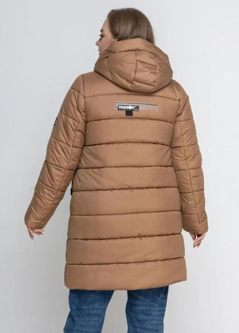 Горчичная зимняя зимняя женская куртка большого размера SK