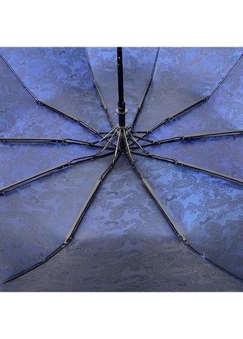 Зонт полуавтомат женский M524 жаккардовый на 9 спиц Синий Bellissimo (268548094)