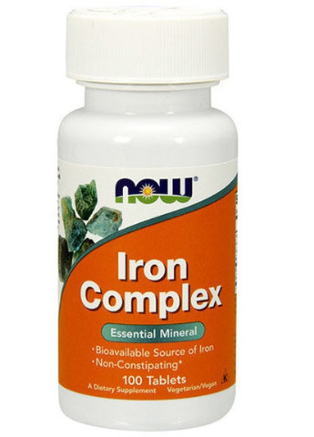 Iron Complex 100 Tabs Now Foods (256725204)
