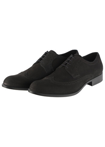 Черные мужские классические туфли 6224 Conhpol на шнурках
