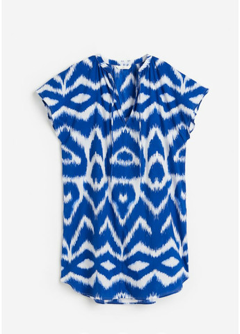 Синя повсякденний жіноча бавовняна сукня н&м (55842) xs синя H&M