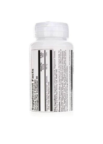 Magnesium Asporotate 400 mg 60 Veg Caps Solaray (264566052)