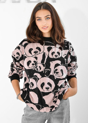 Розовый светри светр панда рожевий (1103311) Lemanta