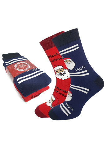 Набір теплих шкарпеток 2 пари, Новорічні, високі, 43-45 Rovix класична довжина (256627110)