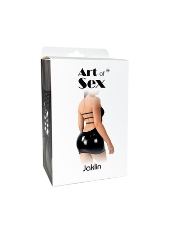 Черный сексуальное виниловое платье - jaklin Art of Sex