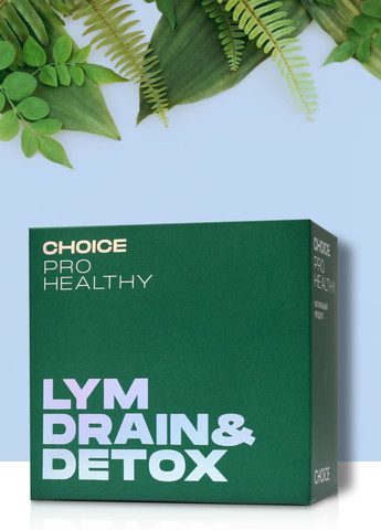Детокс для глибокого очищення організму та дренажу лімфатичної системи Lym Drain&Detox Pro Healthy 90 капсул CHOICE (266623053)