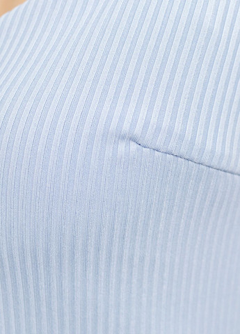 Пижамный женский комплект двойка в рубчик, халат и сорочка Голубой Maybel (277751940)