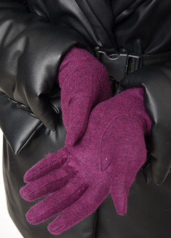 Перчатки женские кашемировые фиолетового цвета Let's Shop (256691088)
