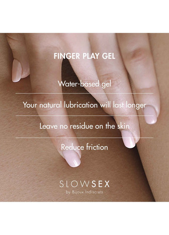 Гель-смазка для мастурбации SLOW SEX - Finger play gel Bijoux Indiscrets (258290466)