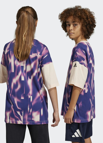Розовая демисезонная футболка arkd3 allover print adidas