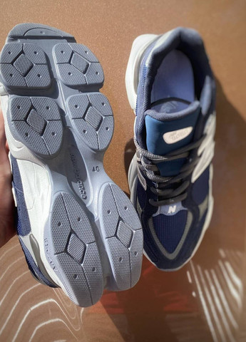 Синие демисезонные кроссовки с лого 9060 blue Vakko