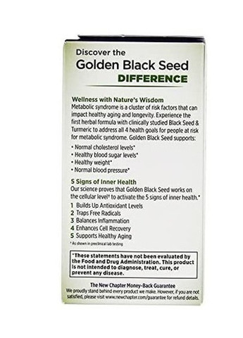 Golden Black Seed 30 Veg Caps NCR-90151 New Chapter (257252513)
