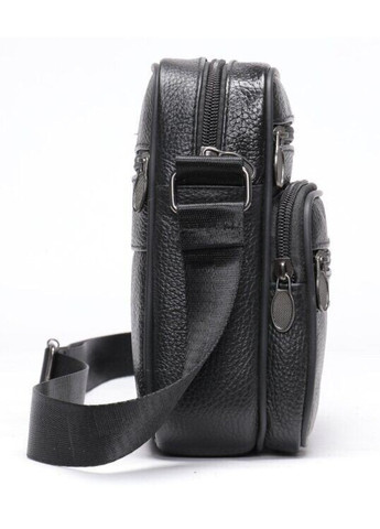 Мужская кожаная чёрная сумка 14992 Vintage (262523889)