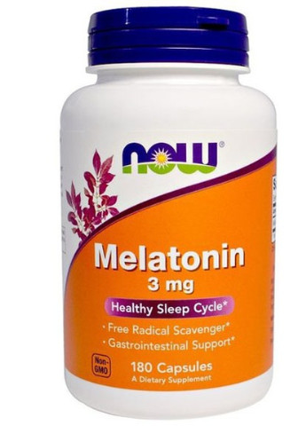 Melatonin 3 mg 180 Caps NOW-03257 Now Foods (256722826)