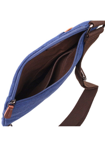 Модная мужская сумка через плечо из текстиля 22199 Синий Vintage (267925293)