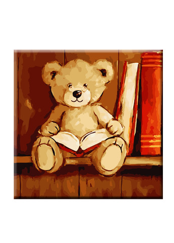 Картина за номерами "Ведмедик з книгою" 40*40см ArtStory (258763444)