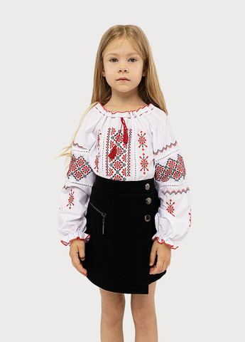 Вышиванка длинный рукав для девочки цвет красный ЦБ-00213620 Козачок (260355868)